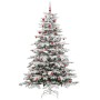 Árbol de Navidad artificial con ramas articuladas 210 cm