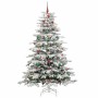 Árbol de Navidad artificial con ramas articuladas 210 cm