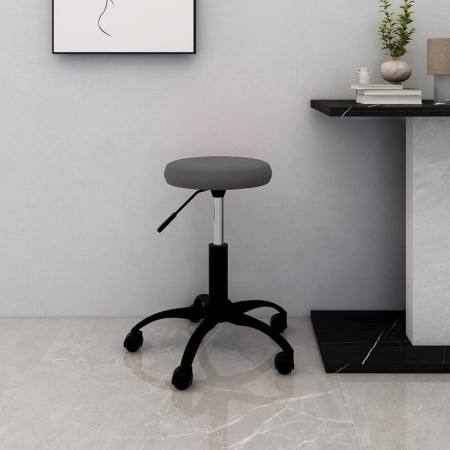 Bürodrehstuhl aus dunkelgrauem Samt von vidaXL, Bürostühle - Ref: Foro24-333175, Preis: 56,30 €, Rabatt: %