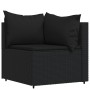 Garden set with 4-piece black synthetic rattan cushions by vidaXL, Outdoor sofas - Ref: Foro24-319783, Price: 280,84 €, Disco...