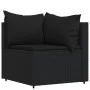 Garden set with 4-piece black synthetic rattan cushions by vidaXL, Outdoor sofas - Ref: Foro24-319783, Price: 258,60 €, Disco...