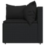 Garden set with 4-piece black synthetic rattan cushions by vidaXL, Outdoor sofas - Ref: Foro24-319783, Price: 280,84 €, Disco...