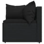 Garden set with 4-piece black synthetic rattan cushions by vidaXL, Outdoor sofas - Ref: Foro24-319783, Price: 258,60 €, Disco...