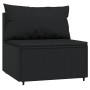 Garden set with 4-piece black synthetic rattan cushions by vidaXL, Outdoor sofas - Ref: Foro24-319783, Price: 280,84 €, Disco...