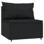 Garden set with 4-piece black synthetic rattan cushions by vidaXL, Outdoor sofas - Ref: Foro24-319783, Price: 258,60 €, Disco...