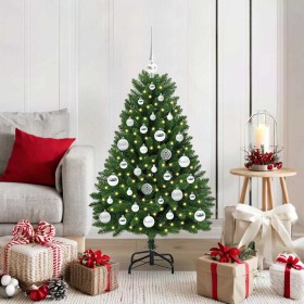 Árbol de Navidad artificial Verde 120 cm PVC y Metal