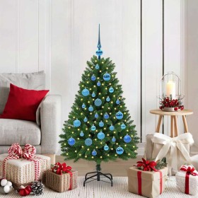 Árbol de Navidad artificial Verde 120 cm PVC y Metal