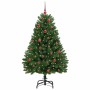 Árbol de Navidad artificial Verde 150 cm PVC y Metal