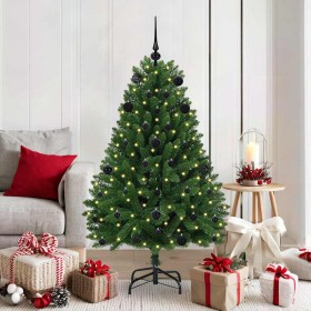 Árbol de Navidad artificial Verde 150 cm PVC y Metal