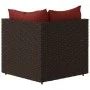 Garden corner sofas with cushions 2 units brown synthetic rattan by vidaXL, Outdoor sofas - Ref: Foro24-319810, Price: 144,53...