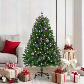 Árbol de Navidad artificial Verde 150 cm PVC y Metal