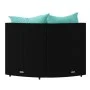 Garden corner sofas with cushions 2 pcs black synthetic rattan by vidaXL, Outdoor sofas - Ref: Foro24-319806, Price: 175,11 €...