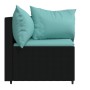 Garden corner sofas with cushions 2 pcs black synthetic rattan by vidaXL, Outdoor sofas - Ref: Foro24-319806, Price: 177,53 €...