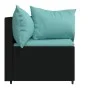 Garden corner sofas with cushions 2 pcs black synthetic rattan by vidaXL, Outdoor sofas - Ref: Foro24-319806, Price: 175,11 €...