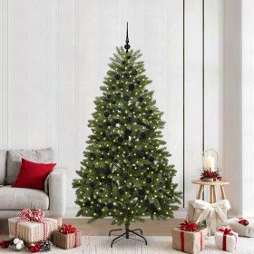 Árbol de Navidad artificial Verde 210 cm PVC y Metal