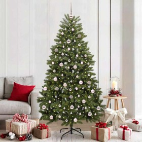 Árbol de Navidad artificial Verde 210 cm PVC y Metal