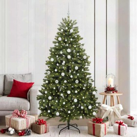 Árbol de Navidad artificial Verde 210 cm PVC y Metal