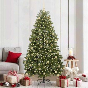 Árbol de Navidad artificial Verde 210 cm PVC y Metal