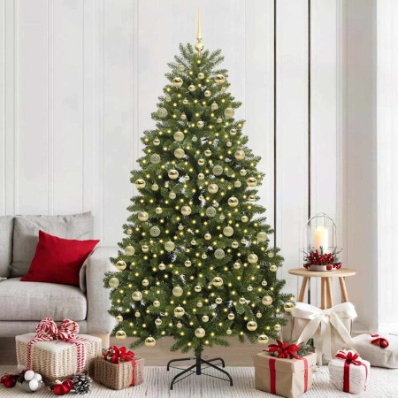 Árbol de Navidad artificial Verde 210 cm PVC y Metal