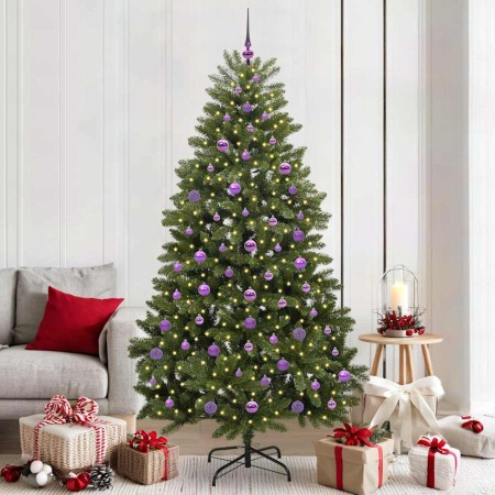 Árbol de Navidad artificial Verde 210 cm PVC y Metal