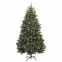 Árbol de Navidad artificial Verde 210 cm PVC y Metal
