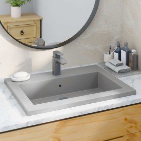 Lavabo de granito gris 600x450x120 mm