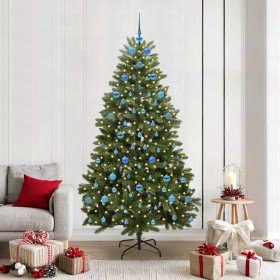 Árbol de Navidad artificial Verde 210 cm PVC y Metal
