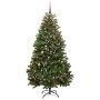 Árbol de Navidad artificial Verde 210 cm PVC y Metal