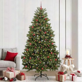 Árbol de Navidad artificial Verde 240 cm PVC y Metal