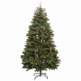 Árbol de Navidad artificial Verde 240 cm PVC y Metal