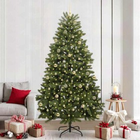 Árbol de Navidad artificial Verde 240 cm PVC y Metal
