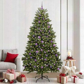 Árbol de Navidad artificial Verde 240 cm PVC y Metal
