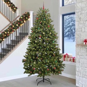 Árbol de Navidad artificial Verde 300 cm PVC y Metal