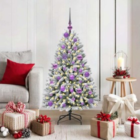 Árbol de Navidad artificial Verde y 120 cm PVC y Metal