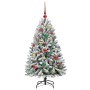 Árbol de Navidad artificial Verde y 120 cm PVC y Metal