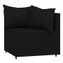 Garten-Ecksofas mit Kissen, 2 Stück, schwarzes synthetisches Rattan von vidaXL, Outdoor-Sofas - Ref: Foro24-319790, Preis: 16...