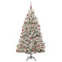 Árbol de Navidad artificial Verde y 180 cm PVC y Metal