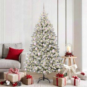 Árbol de Navidad artificial Verde y 180 cm PVC y Metal