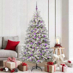 Árbol de Navidad artificial Verde y 180 cm PVC y Metal