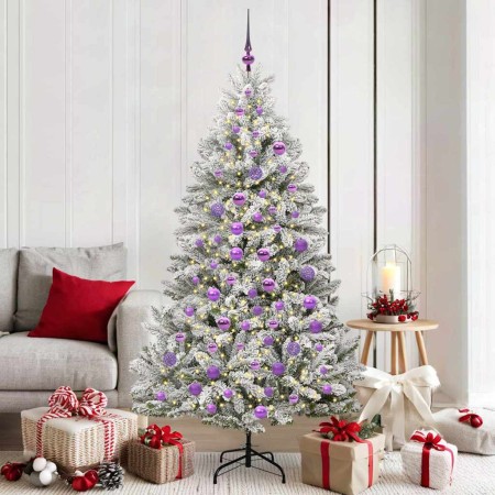 Árbol de Navidad artificial Verde y 180 cm PVC y Metal