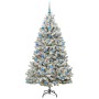 Árbol de Navidad artificial Verde y 180 cm PVC y Metal