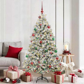 Árbol de Navidad artificial Verde y 180 cm PVC y Metal