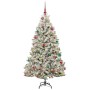 Árbol de Navidad artificial Verde y 180 cm PVC y Metal