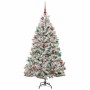 Árbol de Navidad artificial Verde y 180 cm PVC y Metal