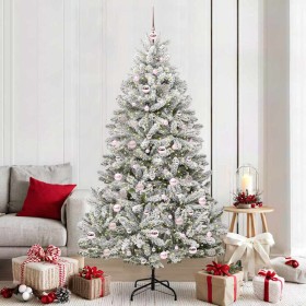 Árbol de Navidad artificial Verde y 210 cm PVC y Metal