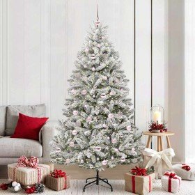 Árbol de Navidad artificial Verde y 210 cm PVC y Metal