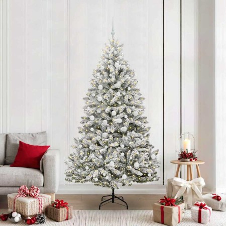 Árbol de Navidad artificial Verde y 210 cm PVC y Metal