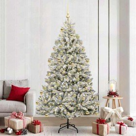 Árbol de Navidad artificial Verde y 210 cm PVC y Metal