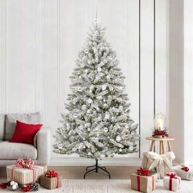 Árbol de Navidad artificial Verde y 210 cm PVC y Metal