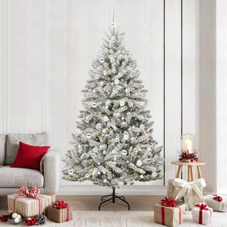 Árbol de Navidad artificial Verde y 210 cm PVC y Metal